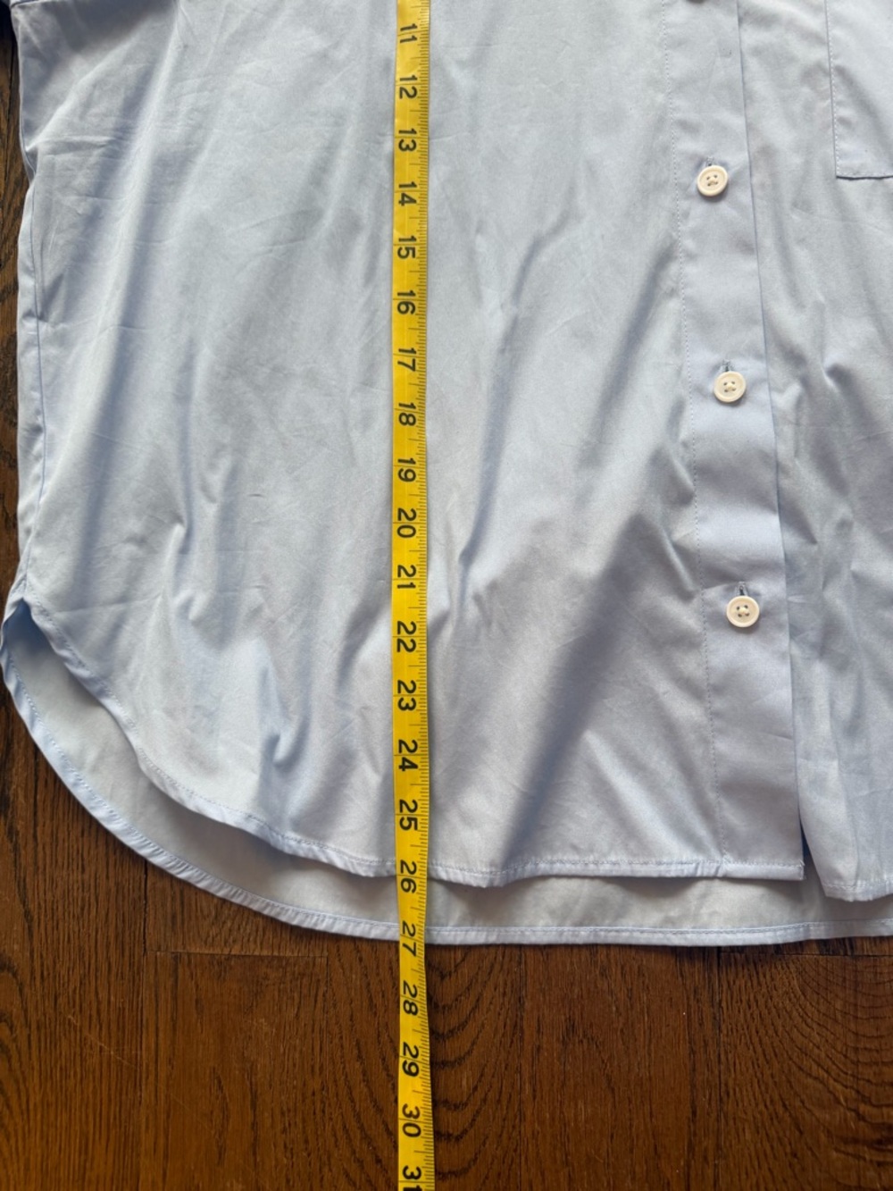 Madewell Easy Y-Neck Button-Up Shirt Peri Blue Size XL NWT - Picture 14 of 15